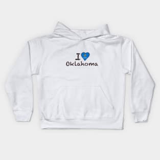 I Love Oklahoma Kids Hoodie